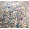 2mm Round AB Translucent Metallic Opaque Craft Sequins Assorted Colours (White AB)