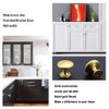 LONTAN Pack of 10 Furniture Knobs Gold Modern - Kitchen Knobs, Cupboard Knobs, Drawer Knobs, Door Knobs for Bedroom, Bathroom