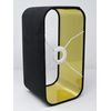 Black Velvet Brushed Gold Rounded Rectangle Lampshade