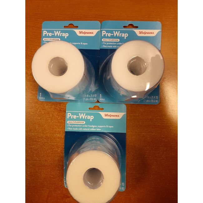 3 Pack: Walgreens Multipurpose Pre-Wrap, 2.75" x 21.4 yds  -    E10F