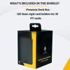 Card Guardian - Semi Rigid Card Holder Set | Premium Deck Box with 100 Semi-Rigid Card Holders (Black)
