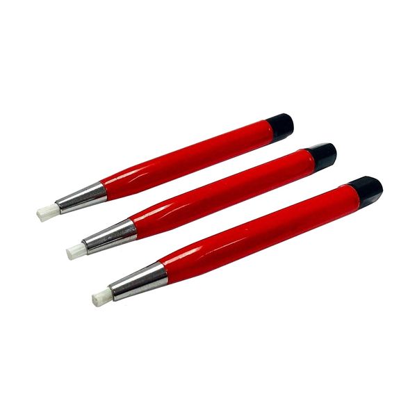 Fiberglass Scratch Brush Pen - 3 Pack - Jewelry, Watch, Coin Cleaning, Electronic applications, Removing rust and corrosion