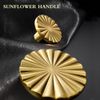 TKWINKT 4 Pack Cabinet Knobs Gold Drawer Knobs 1.42 inch (36mm) Knobs for Dresser Drawers Zinc Alloy Cabinet Door Knobs