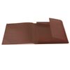 HERMA Elastic Folder Translucent in Brown, A3, Sturdy Plastic, with 3 Inner Flaps, 1 Span Folder