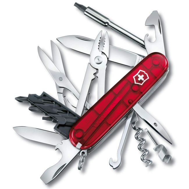 Victorinox - Cybertool 34 Swiss Army Knife (Translucent Red) 17725