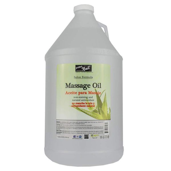 PRONAIL Unscented Massage Oil 1 gallon for Spa and home Unisex