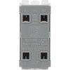 BG RBS30 Nexus Grid Brushed Steel 20A 2 Pole Switch Module