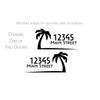 Palm Tree Vinyl Decal Stickers for Mailbox