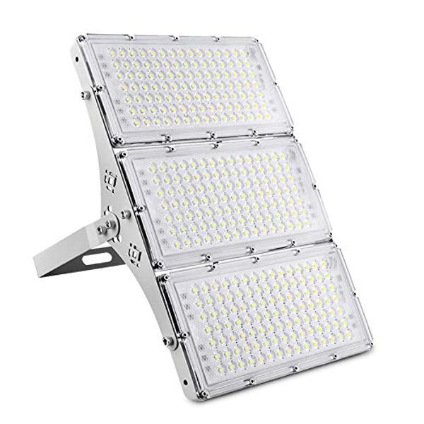 CHARON 300W LED Flood Light, 24000LM Super Bright Outdoor Security Lights with Wider Lighting Angle, 6000K Daylight White, IP66 Waterproof Outdoor Lighting for Garage, Garden, Lawn, Yard, Parking Lot