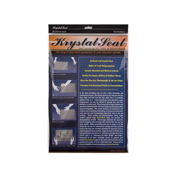 Krystal Seal Plasti Bag A3 25pk