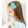 Cinaci 24 Pack/12 Pairs Chiffon Flower with Artificial Rhinestones & Pearls Alligator Hair Clips Floral Bows Fabric Lined Barrettes Pigtail Holders Hair Accessories for Baby Girls Toddlers Kids Teens
