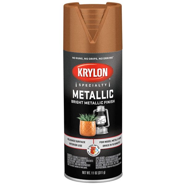 KRYLON K01709A77 Spray Paint,Copper Metallic,Gloss 54TJ83