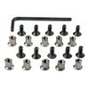 TACFUN KeyMod Rail 20 PCS KeyMod Screw & Nut - 10 Set Pack With Wrench
