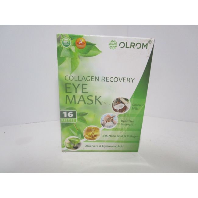 Olrom Collagen Recovery Eye Masks 16 Masks, NEW FREE SHIPPING