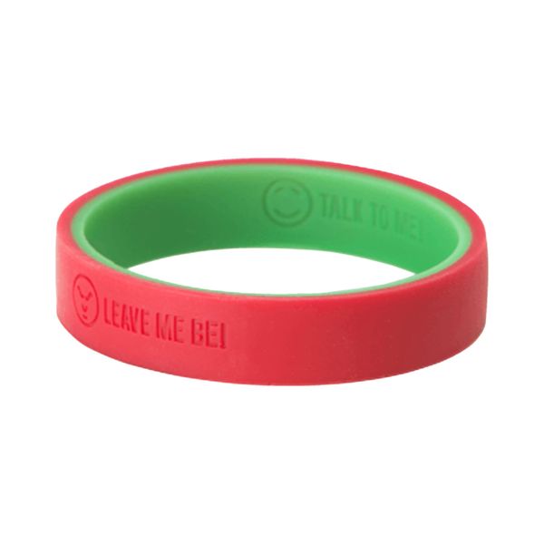 Flip Communication Bangle Sensory Chew - Adult - (Red/Green)