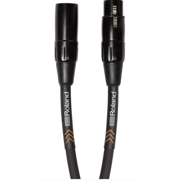 Roland Black Series Balanced Microphone Cable, 25Ft/7.5M - Rmc-B25