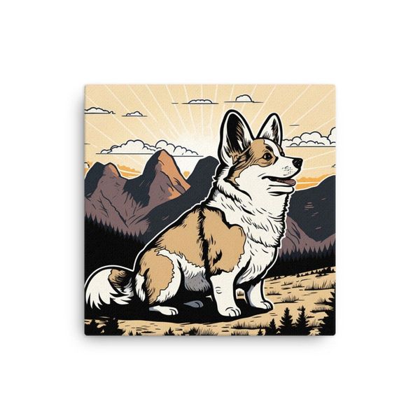 Corgi Art Print "Freedom" | Dog Portrait | Pet Portraits | Best Dog Gift |