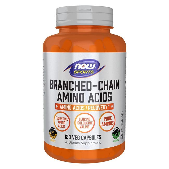 NOW FOODS Branched Chain Amino Acids - 120 Veg Capsules