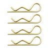 4 Replacement Prop Stand Retaining R Clips 6mm Pin Catch Trailer