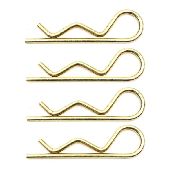 4 Replacement Prop Stand Retaining R Clips 6mm Pin Catch Trailer