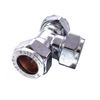 PrimaPlus Chrome Compression Equal Tee 15mm (Pack of 10)