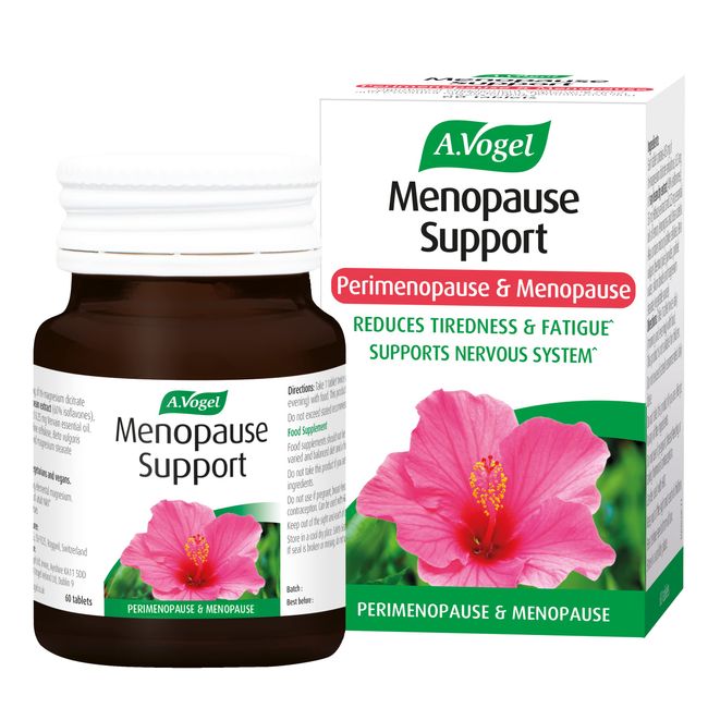 A.Vogel Menopause Support | For Perimenopause, Menopause & Postmenopause Symptoms | Menopause Supplement with Soy Isoflavones, Magnesium & Hibiscus | 60 Tablets