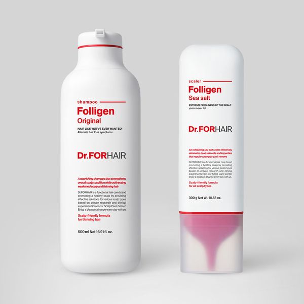 Dr. For Hair Polligen Shampoo 500ml + Sea Salt Scaler 300g Set