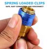 A/C Brass Quick Coupler Connector Adapters High/Low Manifold AC Gauge Auto Set