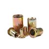300 PCS Rivet Nuts M3-M12 Carbon Steel Rivnut Insert Nutsert Threaded Flat Head