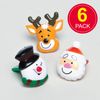 Baker Ross Christmas Character Whistles - Perfect Stocking Filler for Children (Pack of 6)