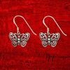 Sterling Silver Openwork Butterfly Wire Earrings