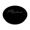 Gray Black Heart Mama PopSockets Standard PopGrip