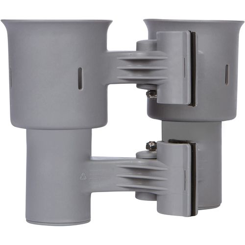 ROBOCUP, (Gray), Best Cup Holder for Drinks, Fishing Rod/Pole, Boat, Beach Chair, Golf Cart, Wheelchair, Walker, Drum Sticks, Microphone Stand