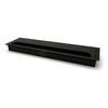 280 x 80 Black Desk Cable Tidy Outlet Metal Square Cube Grommet Insert