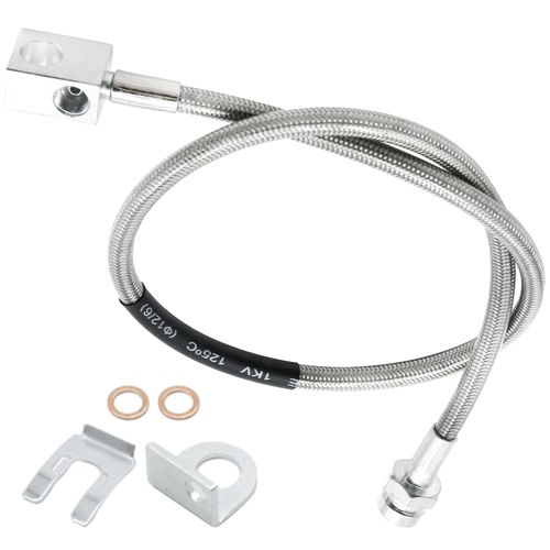 Hoypeyfiy 25 Inch Brake Line 4-6 Inch Suspension Lift 89703 Replacement for Jeep Cherokee XJ 1984-2001, Replacement for Wrangler TJ LJ YJ 1987-2006, Stainless Steel