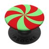 Christmas Peppermint Red Green PopSockets Adhesive PopGrip
