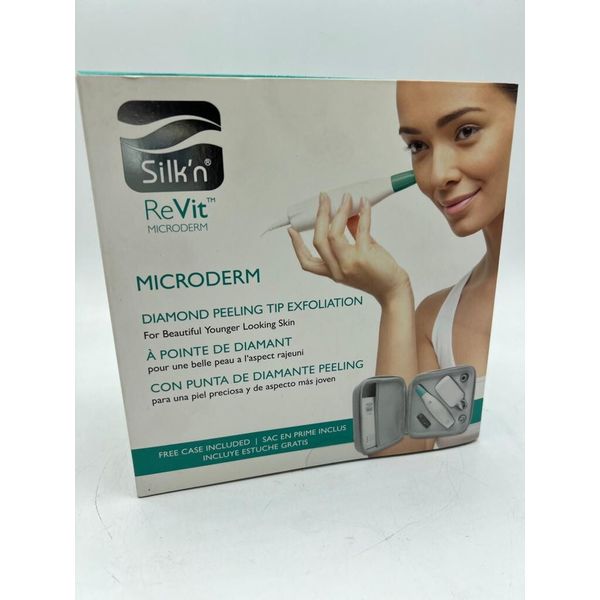 New Silk'n ReVit Microderm Diamond Peeling Tip Exfoliation Kit With Case