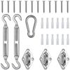 Sun Shade Sail Triangle Hardware Kit 8" Anti-Rust Stainless Steel Accessory
