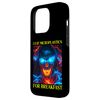 iPhone 15 Pro Flaming Skeleton Dank Meme I Eat Microplastics For Breakfast Case
