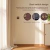 WJUAN 86 Type Double Light Toggle Switch, Black Walnut Colour Antique Brass Light Switch