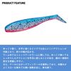 Daiwa Shad Tail Worm Ricky Shad 3.5 Clear