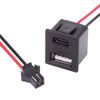 cablecc OEM DIY Type-C & Type-A Female Socket DC 5V Power to 2Pin Header Cable Pitch=2.54mm Latch Mount Type