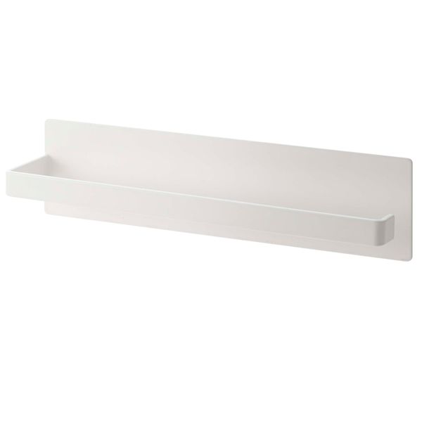 Yamazaki 2439 Magnetic Kitchen Paper Holder, White, Approx. W 2.4 x D 2.2 x H 9.6 inches (6 x 5.5 x 24.5 cm), Plate, Towel Rack