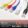 GSPOWER Flat LAN Cable, Cat6e, Red, 66.6 ft (20 m)