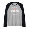 Carnations Flower Design - I Just Care About Carnations Raglan Baseball Tee