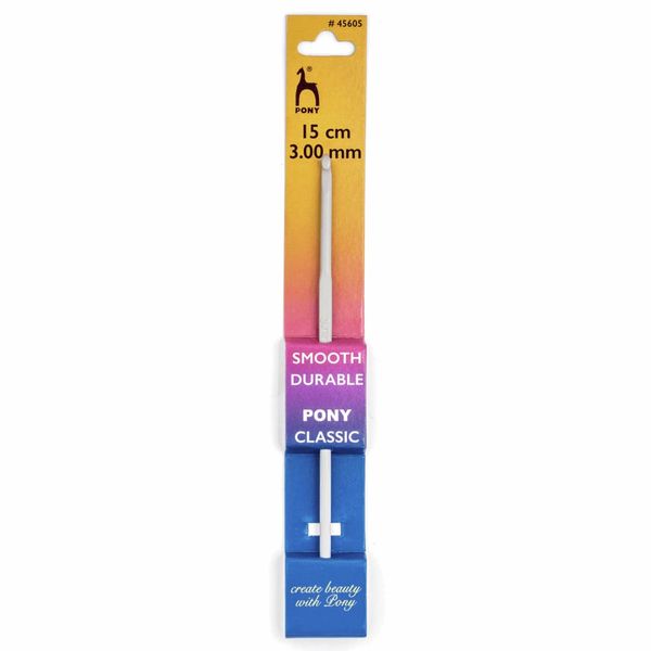 Pony Aluminium Crochet Hooks: 3.00mm, Multicolor, 3mm