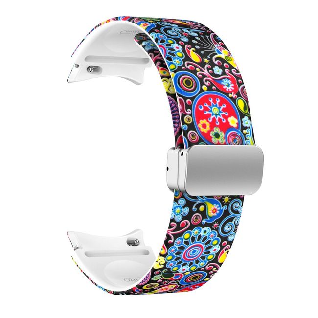 Magnetic Silicone Strap For Samsung Galaxy Watch 5 Pro 45mm/4