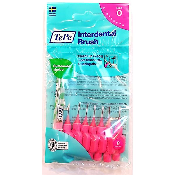 Tepe Interdental Brush XXXX Fine (4S, Pink) / 8 Pack