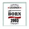 Ecool 10536 Legends are born in 2003 year acrylic drinks coaster