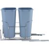 Double Pull Out Trash Can 37 QT x 2 Kitchen Under Cabinet Waste Container